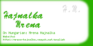 hajnalka mrena business card